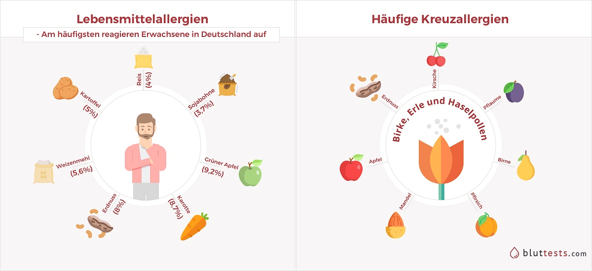 Die Lebensmittelallergien in Deutschland